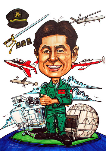 Caricature for Singapore Air Force