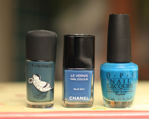 Les Jeans De Chanel MAC Blue India,Chanel Blue Boy,OPI Suzi says Feng Shui