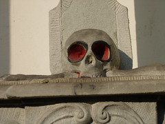Skull on Street Corner
