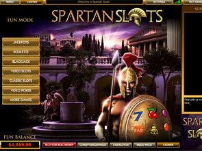Spartan Slots Casino Lobby