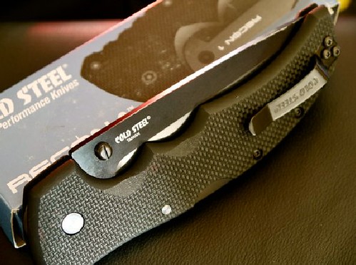 Cold Steel Recon 1 Tanto 4" Combo Blade, G10 Handles