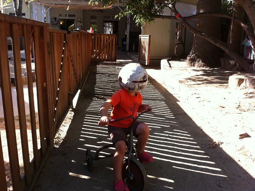 Finn's paper mache helmet