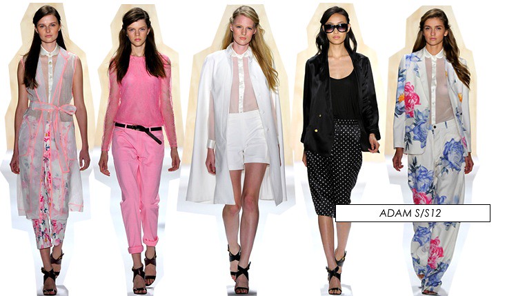 new york fashion week ss12 adam collection