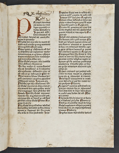 Manuscript heading in Nicolaus de Hanapis: Auctoritates utriusque Testamenti