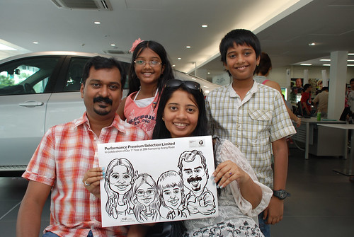 Caricature live sketching for Performance Premium Selection first year anniversary - day 4 - 17
