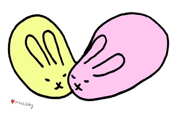 Bunny Love Drawing