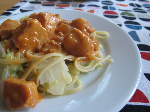 weight watchers:  paprika chicken with noodles