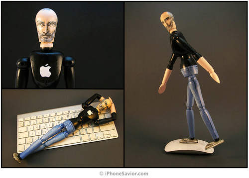 Steve Jobs Wooden Art Doll