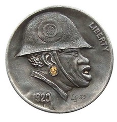 Goetz Black Soldier on Buffalo Nickel
