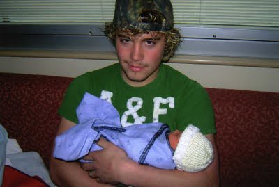 Levi with Trig after birth