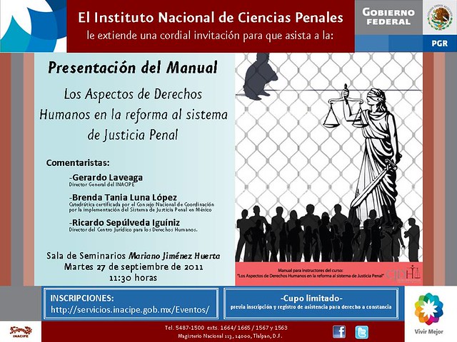 Presentación: Manuel de Los Aspectos de Derechos Humanos en la reforma al sistema de Justicia Penal