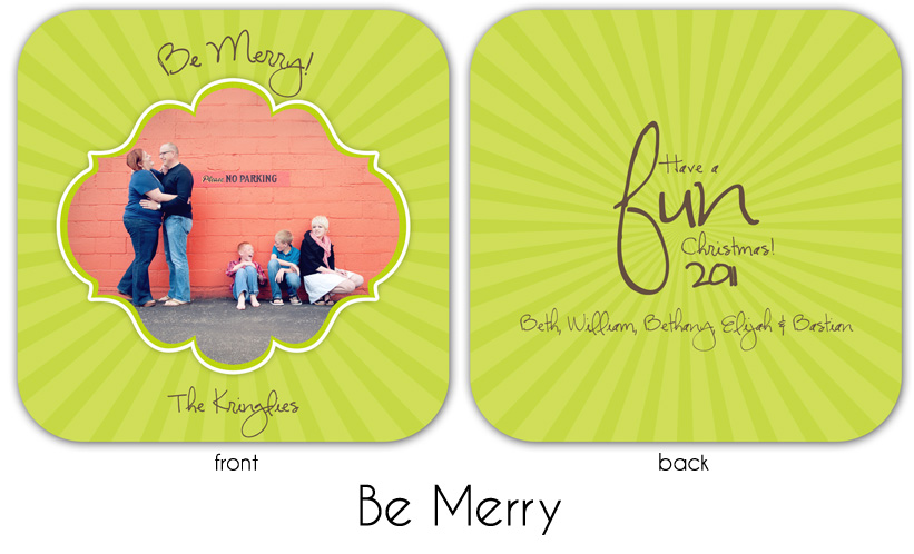 Be Merry square rounded edges