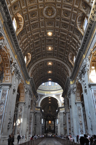 The nave of St Peter's Basilica