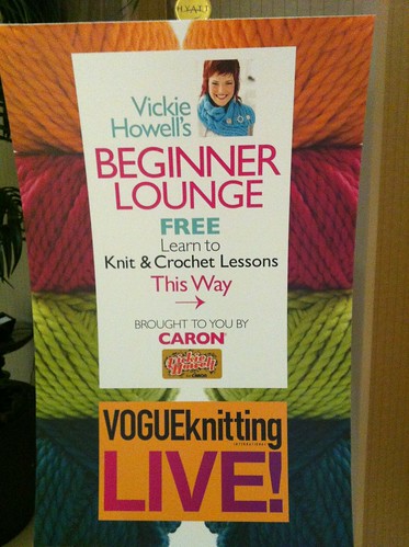 Checked in to #VKLive and ran in to big ol' signs for my Beginner Lounge.:)