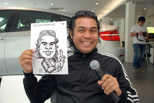Caricature live sketching for Performance Premium Selection first year anniversary - day 4 - 4