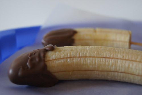 Frozen Banana Ice Creams Choc Tipped