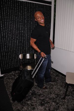 J.R. MARTINEZ Strolls Around With LIFT Luggage
