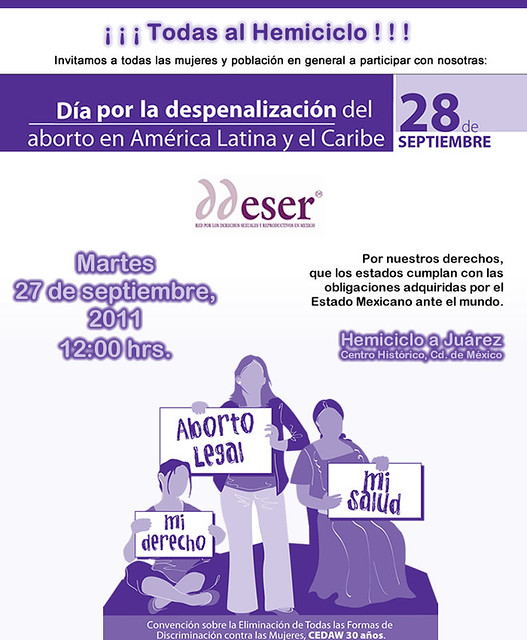 Día por la despenalización del aborto en América Latina y el Caribe DDESER