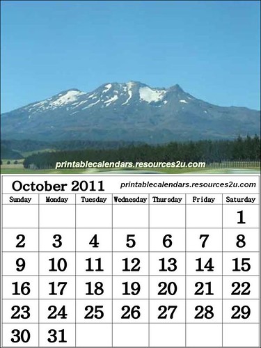R35 Free October 2011 Calendar wallpaper