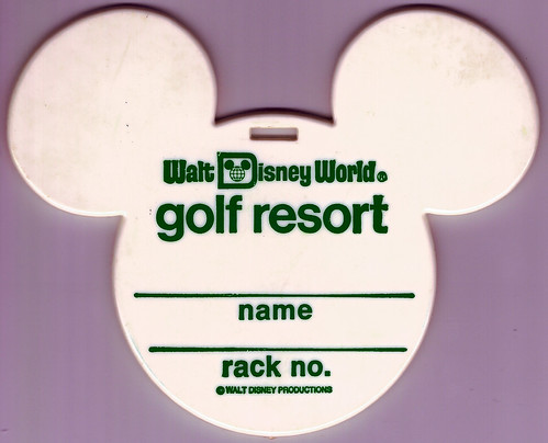 WDW Golf Resort bag tag back
