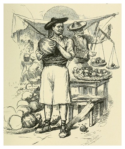 019-Vendedor de frutas en Alicante-Spanish vistas-1883- George Parsons Lathrop
