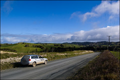 Landscape and road near Maungaturoto