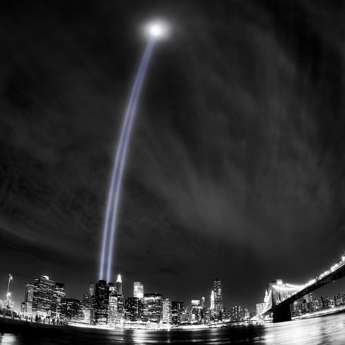 9/11 tribute in light