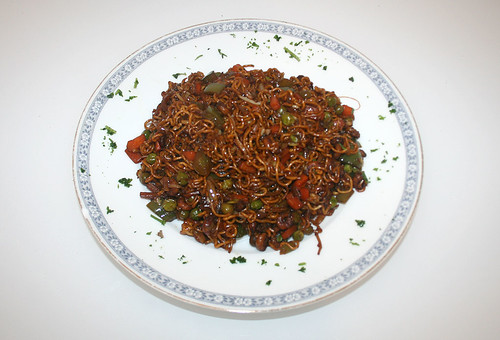 37 - Asiatische Krabbennudeln / Asia shrimps noodles - Fertiges Gericht
