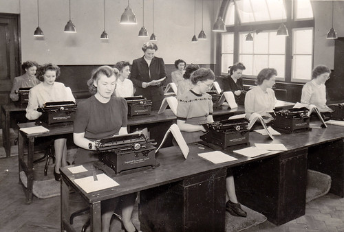 Typing School. "Room 44, London Bridge. 14th November 1946"