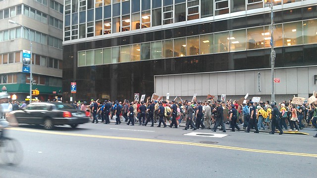 #OccupyWallStreet marching on Water St