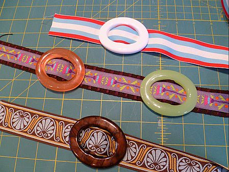 Fun with ribbon and buckles