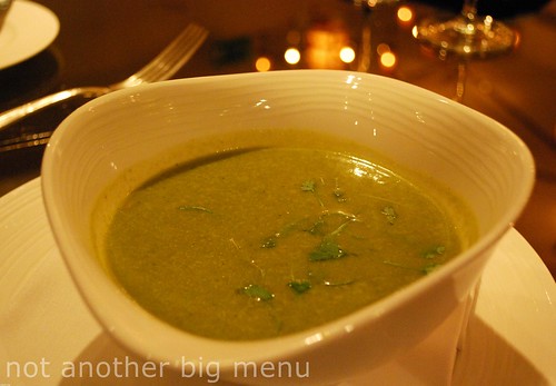 Athenaeum, London (Toptable deal - 3 courses and champagne £30) - Cream of broccoli and stilton soup