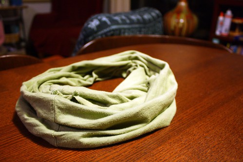 Photo of a no sew scarf