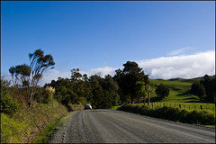 Landscape and road near Maungaturoto