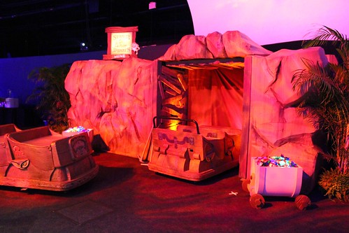 Seven Dwarfs Mine display with ride vehicles
