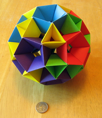 120-unit modular origami