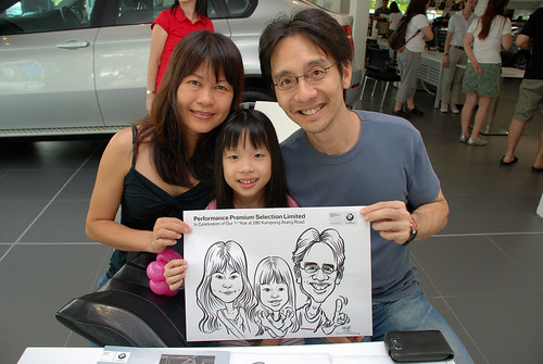 Caricature live sketching for Performance Premium Selection first year anniversary - day 4 - 20