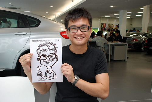 Caricature live sketching for Performance Premium Selection first year anniversary - day 4 - 24