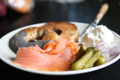 Montreal Bagel with Smoked Salmon