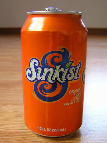 Sunkist orange can