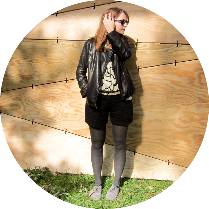 dashdotdotty, how to wear shorts with tights, fall shorts, black leather, shorts and oxfords, cultivate, chicago