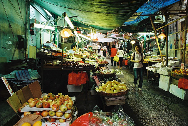 Graham Street Market in Hong Kong