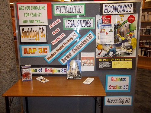Library display Rosny College by meadowlea