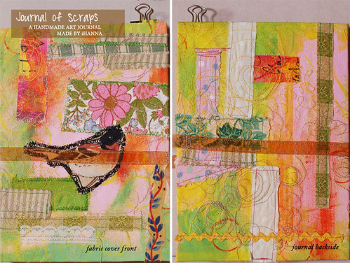 Journal of Scraps I: front & back of the cover