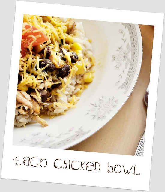 taco chicken bowl