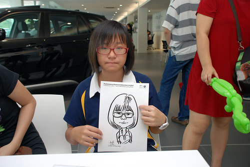 Caricature live sketching for Performance Premium Selection first year anniversary - day 3 - 19