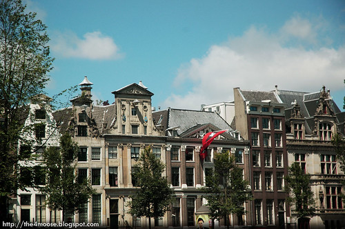 Amsterdam - Building with City Banner