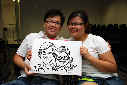 caricature live sketching for iFast Financial Pte Ltd - 2