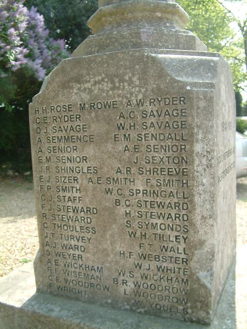 St Matthews Thorpe Hamlet War Memorial - Rose to Youels