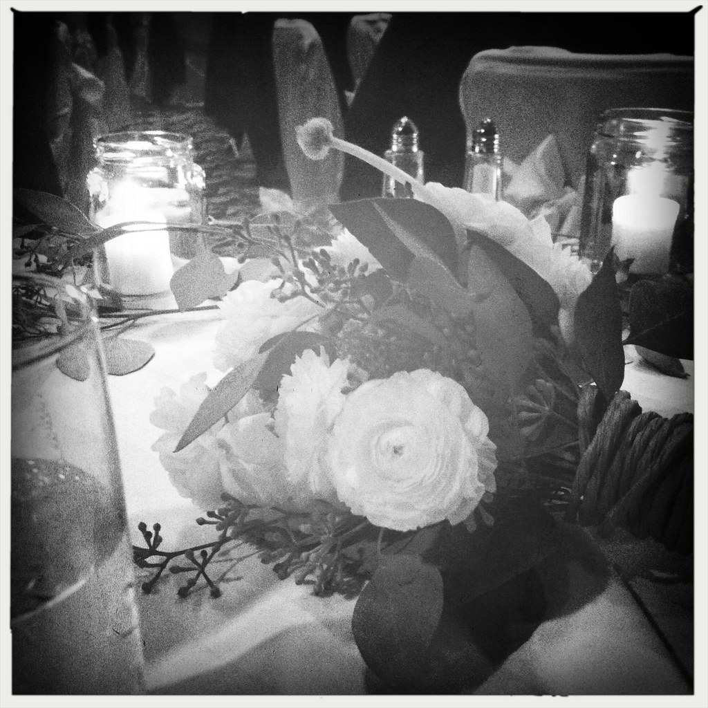 bouquet on our sweetheart table